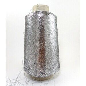 Lurex PMR 3720 Silver & Black Metallic Yarn 5221 MX 1/69" Weaving / BF 359grs